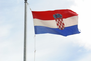 Fototapeta na wymiar Flagge Kroatien