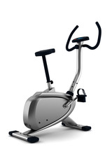 exercise bicycle isolated on white background