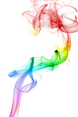 abstract rainbow smoke background