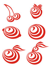 vector. set of fruit