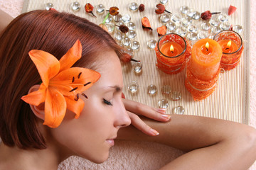 relaxation in spa salon