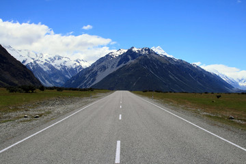 Fototapeta premium Road to Mt Cook