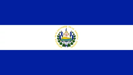 Fotobehang Flagge El Salvador © Thomas Röske