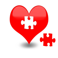 Jigsaw heart