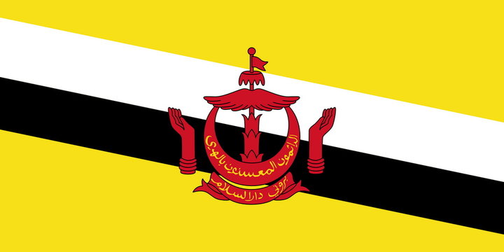 Flagge Brunei Darussalam