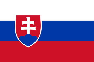 Fototapeta premium Flagge Slowakei
