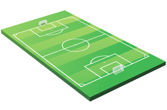 Terrain de football 3D (d&eacute;tour&eacute;)