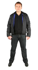 Man in autumnal clothes