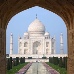 Fotobehang Taj Mahal (Agra, India) © modestlife