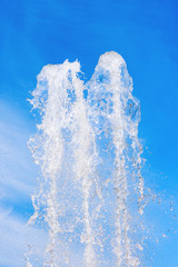 squirts of water is a fountain