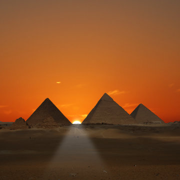 Pyramids Sunrise (Giza, Egypt)