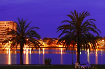 Foto auf Acrylglas Mallorca, Nachtpanorama © severija