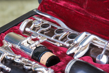 Clarinet in case