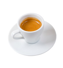 espresso coffee  solated with path