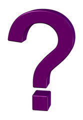 3D Questionmark (Isolated)