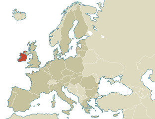 Naklejka premium Irland