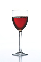 Glass of red wine