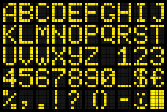 Dot-matrix Display with Alphabet