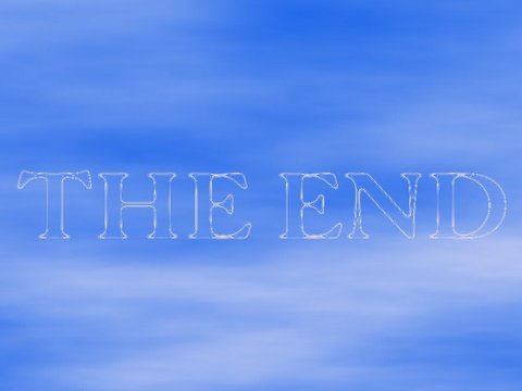 the end on the sky