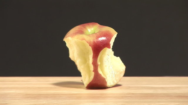 Eating an apple