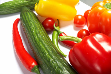 Fresh Vegetables, Fruits and other foodstuffs.