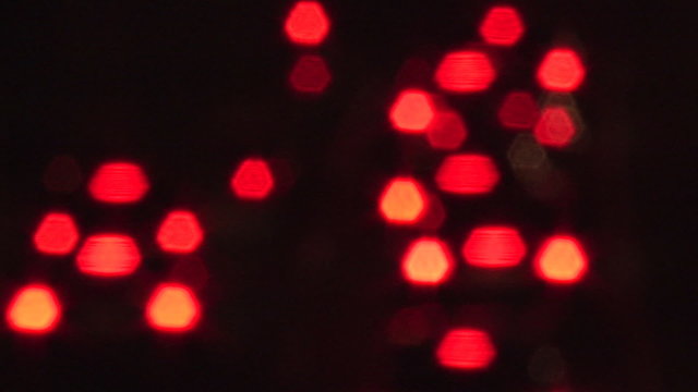 Traffic lights at night on the street