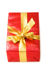 Gift boxes isolated on the white background