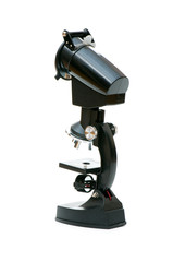 Medical microscope isolated on the white background
