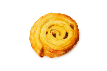 Fresh danish pastry isolated on the white background