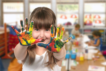 Classroom Painting in Kindergarten