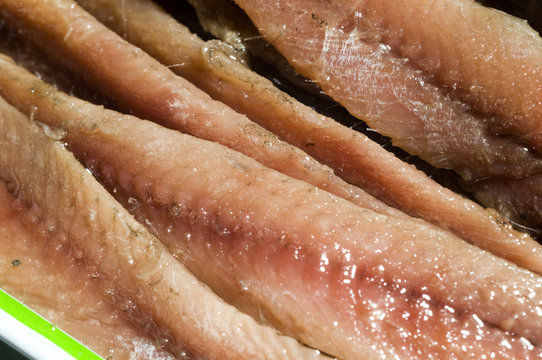 Flat Fillets Of Anchovies In Can