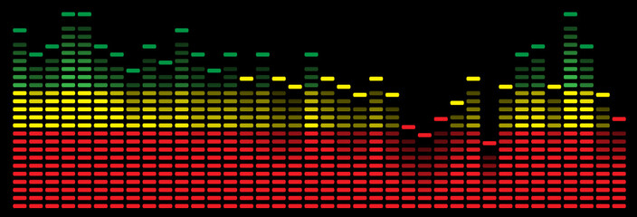 colorful music equalizer - vector image