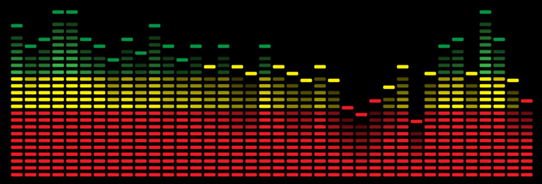 colorful music equalizer - vector image