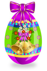 Easter egg with bells