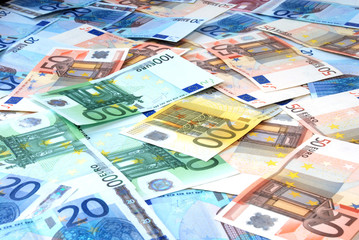 Paper money of euro