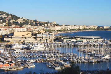 Fototapeta na wymiar Bay w Cannes, Francja