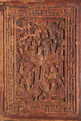 Antique Carved Chinese Panel