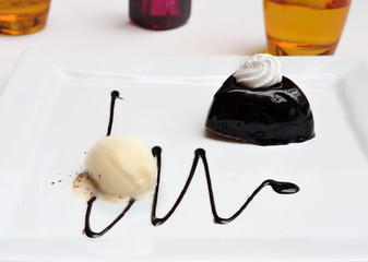 Fototapeta premium dessert glacé