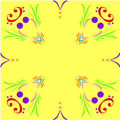 Mardi Gras Frame Border