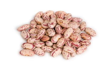 Bunch of beans isolated on the white background