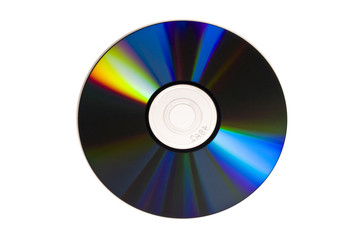 One disc cd, dvd isolated on white