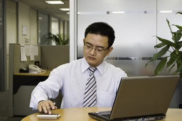 Fototapeta premium asian business executive at work