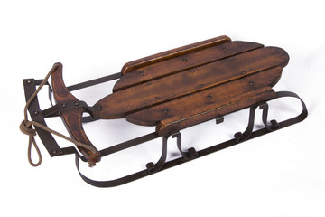 Vintage snow sled