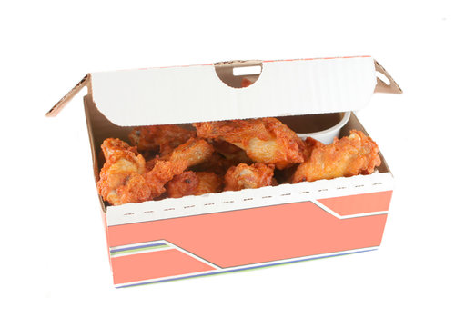 chicken wings and dip