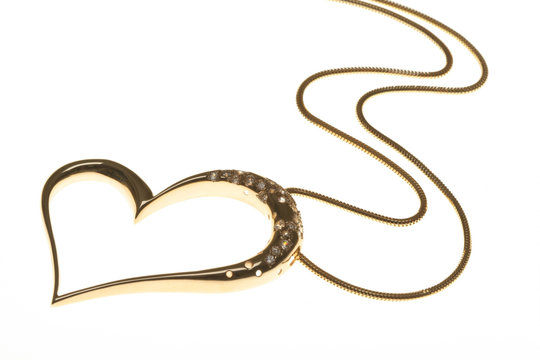 Golden Heart Shaped Necklace_2
