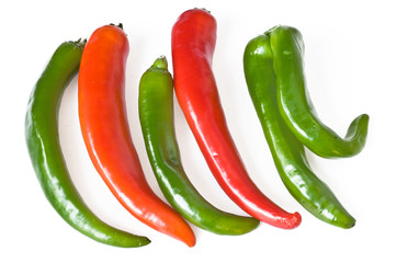 red and green pepper