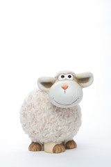Sheep Coin Bank On White Background