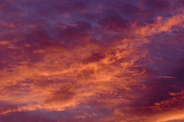 Fototapeta na wymiar Clouds During Sunset