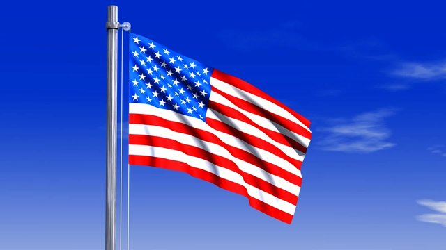 USA Fahne mit Alpha-Kanal