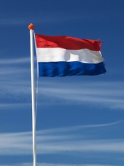 Fototapeta na wymiar Fruwające holenderską banderą